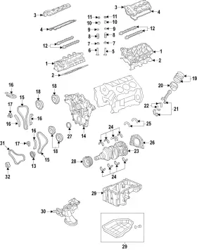 21020-3c401 Hyundai Genuine Engine Crankshaft Main Bearing