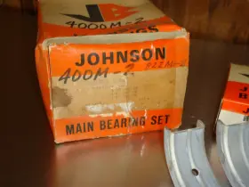 4000m-2 Johnson New Main Bearing Set .002 Ford Mercury Edsel 215 223 6-cylinder #2