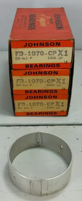 Fd-1070cp Johnson Bearings 1952-61 Ford Pass And Truck 215 223 262 Rod Bearing Set X1 .001