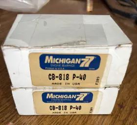 Cb-818 Jp Group Lot Of 2 Sets Michigan 77 Rod Bearing Set Cb818 P40