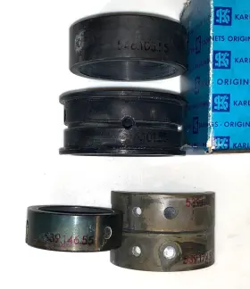 54610190155 Karl Schmidt Porsche 356a Main Bearing Set Standard Case X 2nd .50mm Crank Part # #3