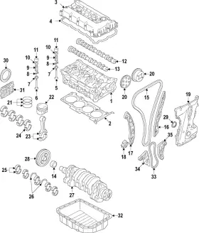 21020-2g140 Kia Genuine Bearing