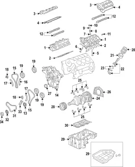 21030-3c120 Kia Genuine Engine Crankshaft Thrust Washer