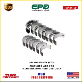 Mb4551sm King Brand Crankhsaft And Conrod Bearings Fits In Ford M1da M2da Sfja 1.0 Petrol Engine