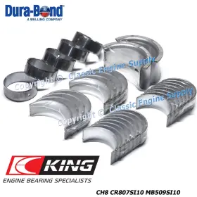 Mb509si010 King & Durabond Cam Rod And Main Bearing Set .010 Inch Under Size Fits Sb Chevy 400 V8 Engines