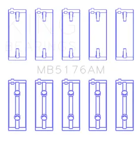 Mb5176am King Engine Bearings 611500224201 Mitsuishi 4g93 Sohc Size Std Main Bearing Set #2