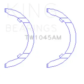 1798 King Engine Bearings 611500585784 Audi Cdaa/cdha/cdhb/cdab Thrust Washer Set #2
