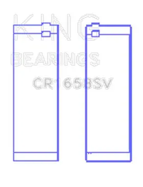 King Engine Bearings Cr1658sv-ac Connecting Rod Bearing Pair For 2014-2017 Bmw 328d X