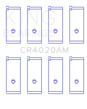 Cr4020am0.5 King Engine Bearings Connecting Rod Bearing Set - Fits Suzuki G-13