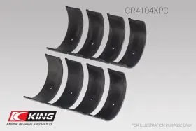 Cr4104xpc King Engine Bearings Fits Audi/vw 83-03 1.6l/1.8l/2.0l Performance Coated Rod Bearing Set #3