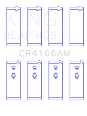 Cr4106am0.75 King Engine Bearings Connecting Rod Bearing Set - Fits Vauxhall Opel/pontiac 121 Connecti