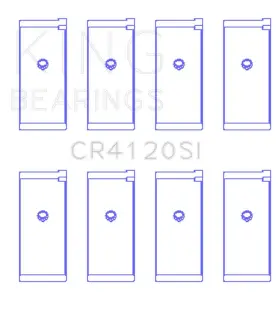 Cr4120si0.75 King Engine Bearings Connecting Rod Bearing Set - Fits Mitsubishi 4g63/64 Dohc