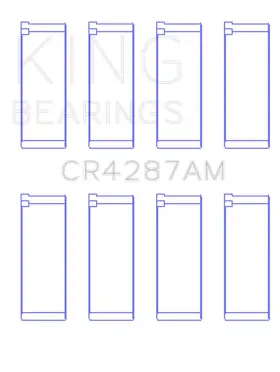 Cr4287am0.5 King Engine Bearings Connecting Rod Bearing Set For Honda B18c1 B18c5