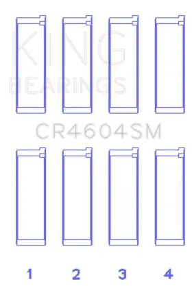Cr4604sm0.75 King Engine Bearings Connecting Rod Bearing Set - Fits Ford 2.3l Duratec