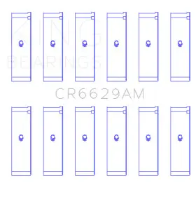 Cr6629am0.25 King Engine Bearings Connecting Rod Bearing Set For Mitsubishi 6g72
