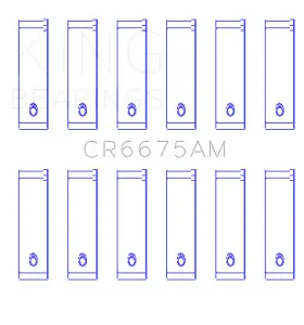 Cr6675am King Engine Bearings Connecting Rod Bearing Set For Chrysler 3.3 3.8 V6