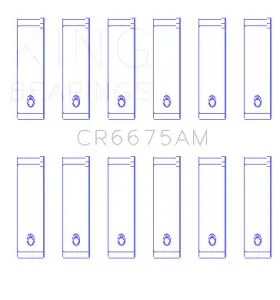 Cr6675am0.25 King Engine Bearings Connecting Rod Bearing Set For Chrysler 3.3 3.8 V6