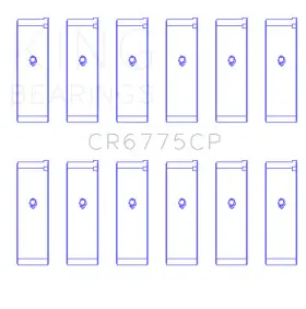 Cr6775cp0.75 King Engine Bearings Connecting Rod Bearing Set For Nissan Vq35de