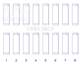 Cr8038cp King Engine Bearings Connecting Rod Bearing Set