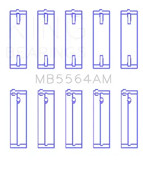 Mb5564am0.5 King Engine Bearings Main Bearing Set For Toyota 3e