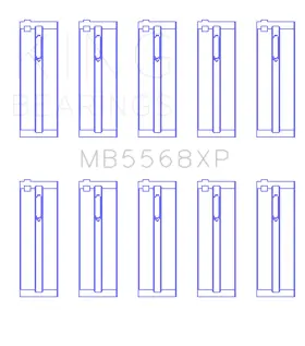 Mb5568xp0.25 King Engine Bearings Crankshaft Main Bearing Set