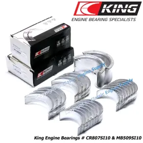 Ms509si010 King Engine Bearings Rod And Main Bearing Set .010 Inch Under Size Fits Sb Chevy 400 V8 Engines