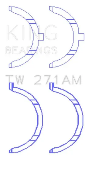 Tw-271am King Engine Bearings Tw 271am Thrust Washer Set For Nissan Vq20de/vq25dd/vq25