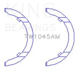 Tw1045am King Engine Bearings Thrust Washer Set For Audi Cdaa Cdha Cdhb Cdab