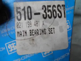 111198491b Kolbenschmidt Vw Volkswagen Type 1 2 Crankshaft Main Bearing Set 2. Case Std Crank #3