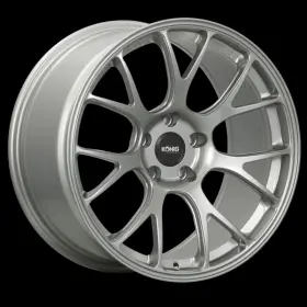 F1mn851435s Konig Forged Fits F1m 18x9.5 5x114.3 Et35 Ash Silver Knurled Bead