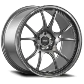 F3sn851425g Konig Forged Fits F3s 18x9.5 5x114.3 Et25 Satin Charcoal Knurled Bead