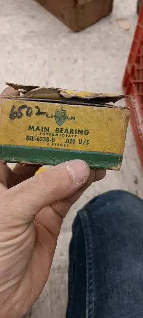 8el-6338-d Lincoln 337 Main Bearing 020 Under