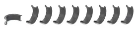 Mb3249vctl Mahle Original/clevite 9 Lower Main Bearings Only Coated 9pk