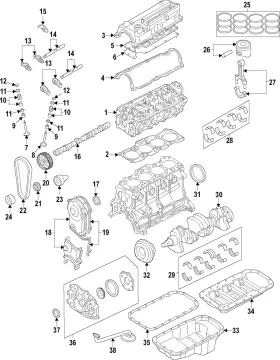 F801-23-105c Mazda Genuine Bearing Set