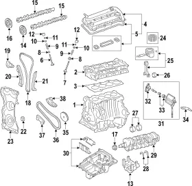 L3y111se0a Mazda Oem New 2003-2010 3 5 6 Engine Piston Connecting Bearing Set