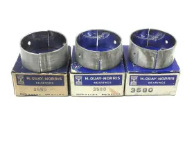 3580 Mcquay-norris Set Of 3 Connecting Rod Engine Bearings Unknown Application #3580