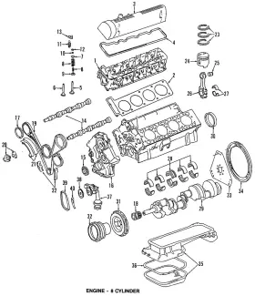 116-030-05-40-56 Mercedes-benz Genuine Parts Kit Cranksh Bear