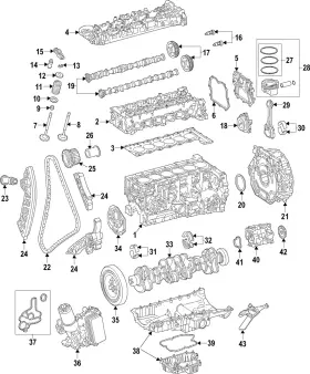 254-033-05-00-56 Mercedes-benz Genuine Main Bearing Upper Half