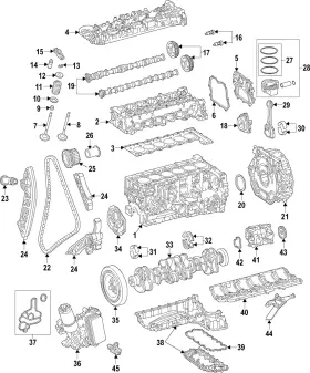 254-033-56-00-52 Mercedes-benz Genuine Thrust Washer