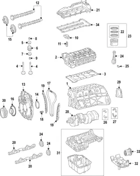 651-030-11-00 Mercedes-benz Genuine Engine Connecting Rod Bearing