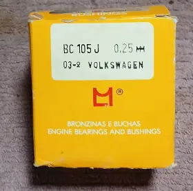 Bc-105j Metal Leve 1600 Vw Main Bearing Set Brand Made In Brazil Surplus Inventory