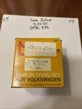 Bc-245-j Metal Leve Volkswagen Main Bearing Set .75mm