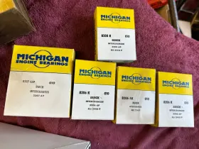 2092k Michigan Nos Engine Main Bearing Set .010 1977 78 79 80 1981 Pontiac 265 301 V8