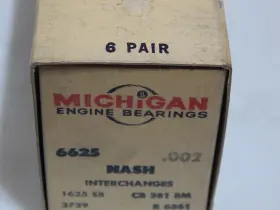 1933 Michigan 6625 002 6pr Rod Bearings Nash Rambler Thru 1956 218 235 262 Ci 6 Cylinder #2