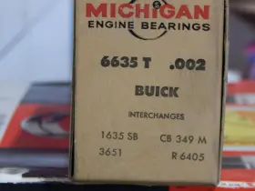 6635t Michigan 002 8pr 1950-1953 Buick 263ci 8 Cylinder Connecting Rod Bearings Oversize