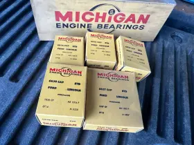 723p Michigan Nos 1952-63 Lincoln Ford Truck 279 317 368 Main Bearing Set Standard