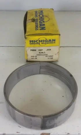 7406cap Michigan 1 Pair .010 Engine Main Bearing Detroit Diesel 71 Series