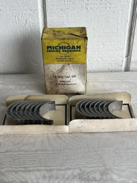R7555-cap10 Michigan Engine Bearings Vintage Sealed Rod R-7555 Cap-10 Gm Chevrolet 350 327
