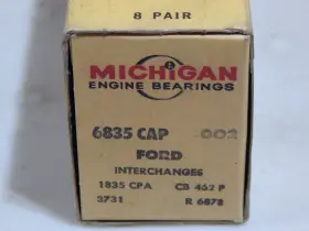 6835cap Michigan / Ford .002 8pr Oversize Rod Bearings Truck 1952-1957 279 302 317 332 141 368ci V8 #2