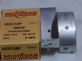 6835cap Michigan / Ford .002 8pr Oversize Rod Bearings Truck 1952-1957 279 302 317 332 141 368ci V8 #3